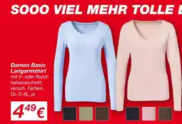 KiK Damen basic langarmshirt Angebot