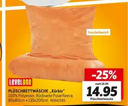 SCONTO Levelone plüschbettwäsche „kürbis“ Angebot