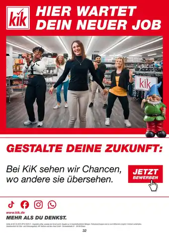 KiK Kik hier wartet dein neuer job Angebot