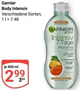 Globus Garnier Body Intensiv Angebot