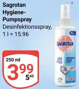 Globus Sagrotan Hygiene Pumpspray Angebot