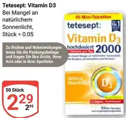 Globus Tetesept: Vitamin D3 Angebot