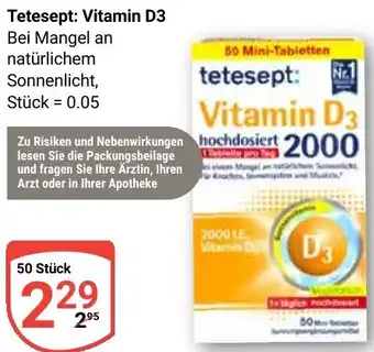 Globus Tetesept: Vitamin D3 Angebot