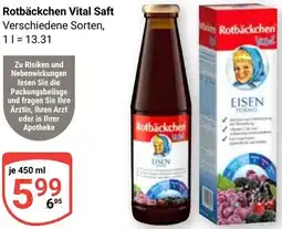 Globus Rotbäckchen Vital Saft Angebot