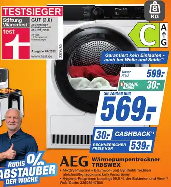 K+B Expert AEG Wärmepumpentrockner TR8SWEX Angebot