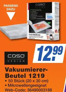 K+B Expert Caso Design Vakuumierer Beutel 1219 Angebot