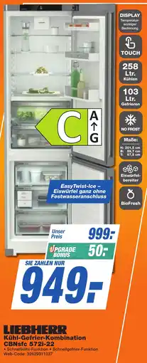 K+B Expert LIEBHERR Kühl-Gefrier-Kombination CBNsfc 572i-22 Angebot