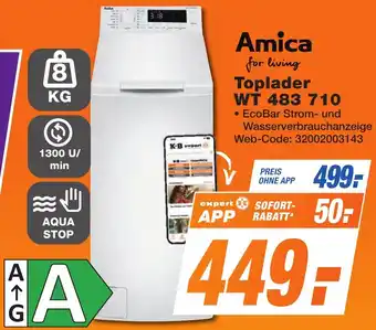 K+B Expert Amica Toplader WT 483 710 Angebot
