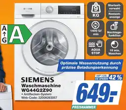 K+B Expert SIEMENS Waschmaschine WG44G2Z90 Angebot