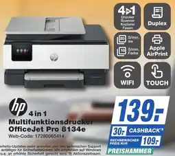 K+B Expert hp 4 in 1 Multifunktionsdrucker OfficeJet Pro 8134e Angebot