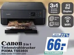 K+B Expert Canon 3 in 1 Tintenstrahldrucker PIXMA TS5350i Angebot