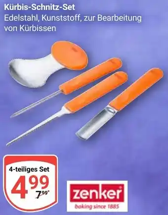 Globus Zenker Kürbis-Schnitz-Set Angebot