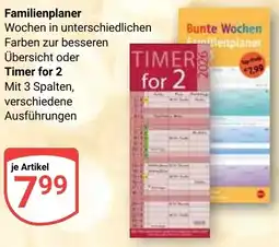 Globus Familienplaner oder Timer for 2 Angebot