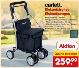 Netto Marken-Discount carlett. Einkaufstrolley Einkaufswagen Angebot
