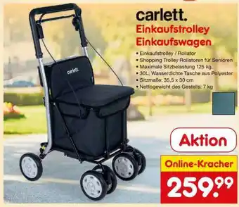 Netto Marken-Discount carlett. Einkaufstrolley Einkaufswagen Angebot