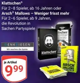 Globus Klattschen oder Arsch Mallows - Weniger frisst mehr Angebot