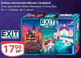 Globus Schloss Gemeinstein/Mission Candyland Angebot