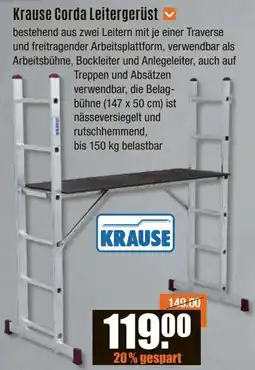 V Baumarkt Krause Corda Leitergerüst Angebot