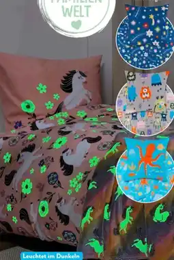 Aldi Süd Novitesse Glow-in-the-dark-Bettwäsche Angebot