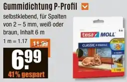 V Baumarkt tesa Gummidichtung P-Profil Angebot