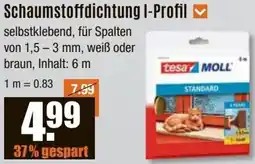 V Baumarkt tesa Schaumstoffdichtung I-Profil Angebot