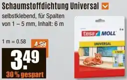 V Baumarkt tesa Schaumstoffdichtung Universal Angebot