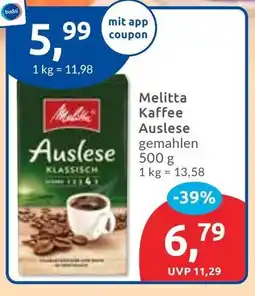 Budni Melitta Kaffee Auslese Angebot