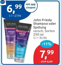Budni John Frieda Shampoo oder Spülung Angebot