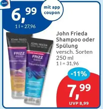 Budni John Frieda Shampoo oder Spülung Angebot