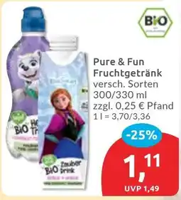 Budni Pure & Fun Fruchtgetränk Angebot
