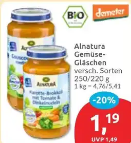 Budni Alnatura Gemüse- Gläschen Angebot