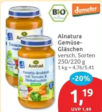 Budni Alnatura Gemüse- Gläschen Angebot