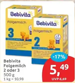 Budni Bebivita Folgemilch 2 oder 3 Angebot