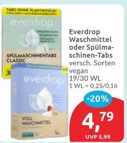 Budni Everdrop Waschmittel oder Spülmaschinen-Tabs Angebot
