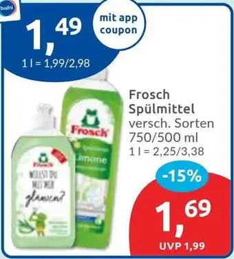 Budni Frosch Spülmittel Angebot