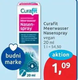 Budni Curafit Meerwasser Nasenspray Angebot