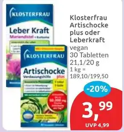 Budni Klosterfrau Artischocke plus oder Leberkraft Angebot