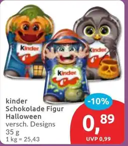 Budni Kinder Schokolade Figur Halloween Angebot
