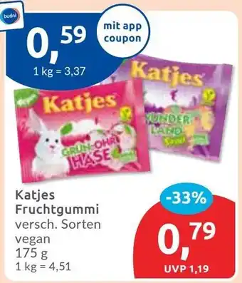 Budni Katjes Fruchtgummi Angebot