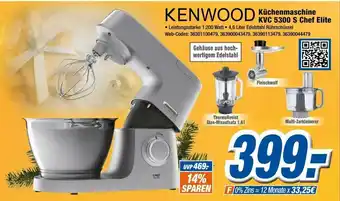 Expert Kenwood Kuchenmaschine Chef Elite | KVC 5300 S Angebot