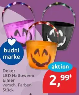 Budni Dekor LED Halloween Eimer Angebot