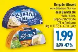 diska Bergader Almzeit oder Bavaria blu Weichkäse Angebot