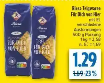 diska Riesa Teigwaren Für Dich von Hier Angebot