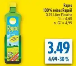 diska Rapso 100% reines Rapsöl Angebot