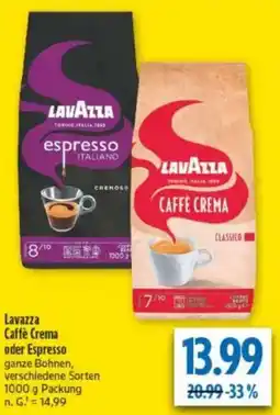 diska Lavazza Caffè Crema oder Espresso Angebot