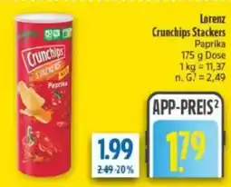 diska Lorenz Crunchips Stackers Paprika Angebot