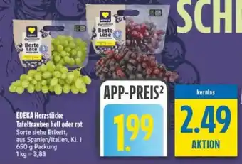 diska EDEKA Herzstücke Tafeltrauben Angebot