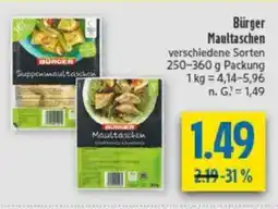 diska Bürger Maultaschen Angebot