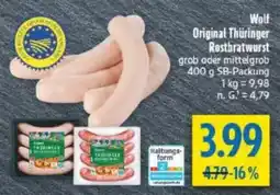 diska Wolf Original Thüringer Rostbratwurst Angebot