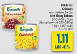 diska Bonduelle Goldmais oder Kidney Bohnen Angebot